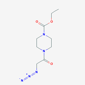 molecular formula C9H15N5O3 B1531660 Ethyl 4-(2-azidoacetyl)piperazine-1-carboxylate CAS No. 1546990-76-4