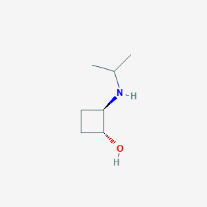 molecular formula C7H15NO B1531665 trans-2-[(Propan-2-yl)amino]cyclobutan-1-ol CAS No. 1845092-26-3
