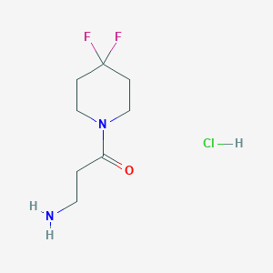 3-Amino-1-(4,4-difluoropiperidin-1-yl)-propan-1-one hydrochloride