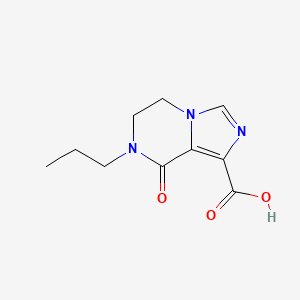 B1531669 8-Oxo-7-propyl-5,6,7,8-tetrahydroimidazo[1,5-a]pyrazine-1-carboxylic acid CAS No. 1823775-99-0