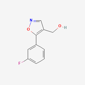 (5-(3-Fluorophenyl)isoxazol-4-yl)methanol