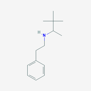 molecular formula C14H23N B1531674 (3,3-Dimethylbutan-2-yl)(2-phenylethyl)amine CAS No. 1567062-76-3