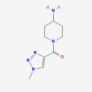 (4-aminopiperidin-1-yl)(1-methyl-1H-1,2,3-triazol-4-yl)methanone
