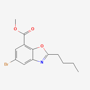 Methyl 5-bromo-2-butyl-1,3-benzoxazole-7-carboxylate