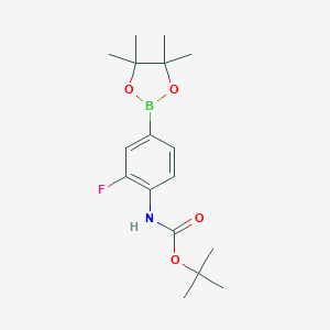 Tert-butyl 2-fluoro-4-(4,4,5,5-tetramethyl-1,3,2-dioxaborolan-2-YL)phenylcarbamate