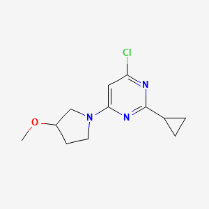 4-Chloro-2-cyclopropyl-6-(3-methoxypyrrolidin-1-yl)pyrimidine