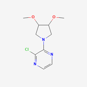 2-Chloro-3-(3,4-dimethoxypyrrolidin-1-yl)pyrazine