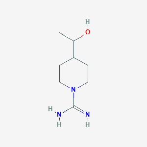 4-(1-Hydroxyethyl)piperidine-1-carboximidamide