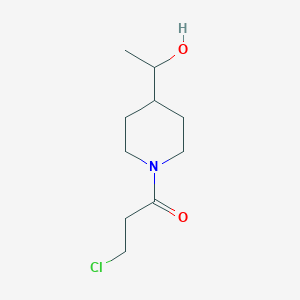 3-Chloro-1-(4-(1-hydroxyethyl)piperidin-1-yl)propan-1-one