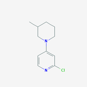 2-Chloro-4-(3-methylpiperidin-1-yl)pyridine