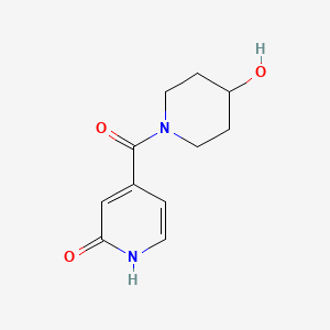 4-(4-hydroxypiperidine-1-carbonyl)pyridin-2(1H)-one
