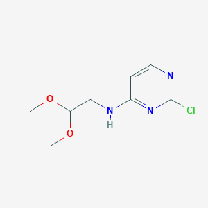 2-chloro-N-(2,2-dimethoxyethyl)pyrimidin-4-amine