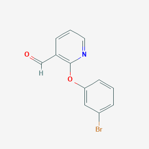 molecular formula C12H8BrNO2 B1531691 2-(3-Bromophenoxy)pyridine-3-carbaldehyde CAS No. 1694067-41-8