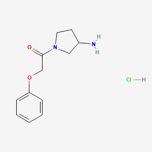 1-(3-Aminopyrrolidin-1-yl)-2-phenoxyethan-1-one hydrochloride