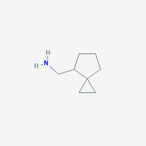 molecular formula C8H15N B15316953 Spiro[2.4]heptan-4-ylmethanamine 