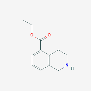 molecular formula C12H15NO2 B15316954 Ethyl 1,2,3,4-tetrahydroisoquinoline-5-carboxylate 