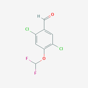 molecular formula C8H4Cl2F2O2 B1531698 2,5-Dichloro-4-(difluoromethoxy)benzaldehyde CAS No. 1804516-05-9