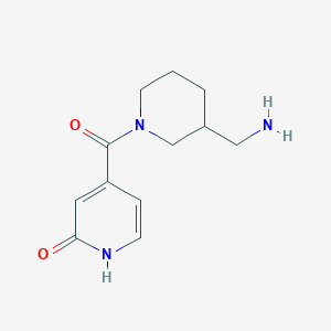 4-(3-(aminomethyl)piperidine-1-carbonyl)pyridin-2(1H)-one