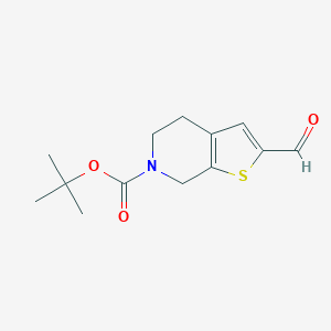 molecular formula C13H17NO3S B153170 tert-Butyl 2-formyl-4,5-dihydrothieno[2,3-c]pyridine-6(7H)-carboxylate CAS No. 203663-30-3