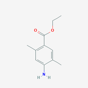 molecular formula C11H15NO2 B15317004 Ethyl 4-amino-2,5-dimethylbenzoate CAS No. 91246-69-4
