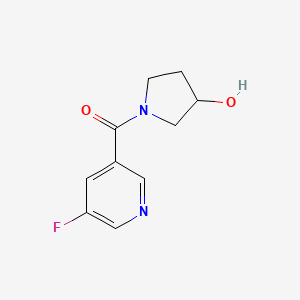 molecular formula C10H11FN2O2 B1531702 (5-Fluoropyridin-3-yl)(3-hydroxypyrrolidin-1-yl)methanone CAS No. 1564650-87-8