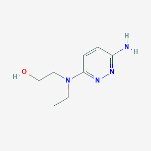 molecular formula C8H14N4O B1531709 2-[(6-Aminopyridazin-3-yl)(ethyl)amino]ethan-1-ol CAS No. 1601132-76-6