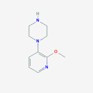 molecular formula C10H15N3O B15317097 1-(2-Methoxypyridin-3-yl)piperazine 