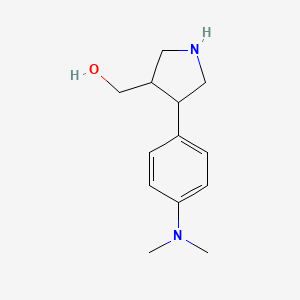 (4-(4-(Dimethylamino)phenyl)pyrrolidin-3-yl)methanol