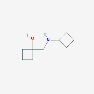 B1531711 1-[(Cyclobutylamino)methyl]cyclobutan-1-ol CAS No. 1598479-41-4
