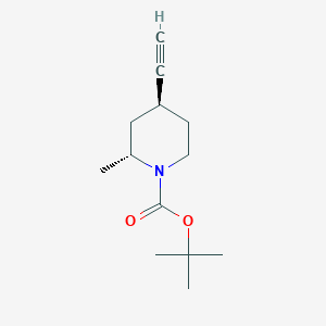 molecular formula C13H21NO2 B15317129 tert-Butyl (2R,4S)-4-ethynyl-2-methylpiperidine-1-carboxylate 