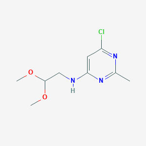 6-chloro-N-(2,2-dimethoxyethyl)-2-methylpyrimidin-4-amine