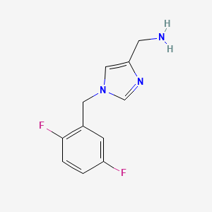 (1-(2,5-difluorobenzyl)-1H-imidazol-4-yl)methanamine