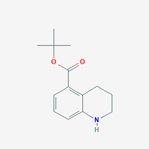 molecular formula C14H19NO2 B15317191 Tert-butyl 1,2,3,4-tetrahydroquinoline-5-carboxylate 
