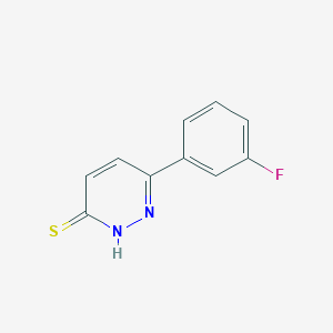 molecular formula C10H7FN2S B1531725 6-(3-Fluorophenyl)pyridazine-3-thiol CAS No. 1695256-82-6
