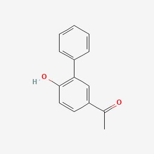 molecular formula C14H12O2 B15317253 3-Phenyl-4-hydroxyacetophenone 
