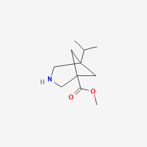 molecular formula C11H19NO2 B15317270 Methyl 5-isopropyl-3-azabicyclo[3.1.1]heptane-1-carboxylate 