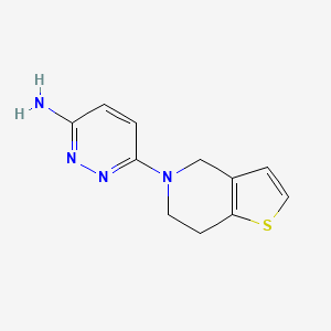 6-{4H,5H,6H,7H-thieno[3,2-c]pyridin-5-yl}pyridazin-3-amine