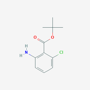 molecular formula C11H14ClNO2 B15317304 Tert-butyl 2-amino-6-chlorobenzoate 