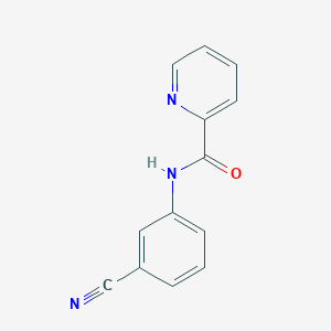 molecular formula C13H9N3O B15317338 N-(3-cyanophenyl)pyridine-2-carboxamide 