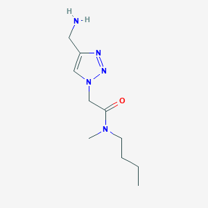 2-[4-(aminomethyl)-1H-1,2,3-triazol-1-yl]-N-butyl-N-methylacetamide