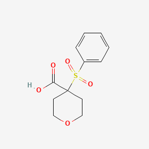 4-(Benzenesulfonyl)oxane-4-carboxylic acid