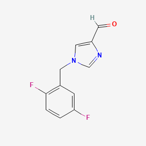 molecular formula C11H8F2N2O B1531746 1-(2,5-difluorobenzyl)-1H-imidazole-4-carbaldehyde CAS No. 1698335-21-5