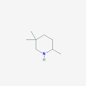 molecular formula C8H17N B15317463 2,5,5-Trimethylpiperidine CAS No. 73604-53-2