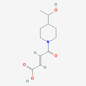 (E)-4-(4-(1-hydroxyethyl)piperidin-1-yl)-4-oxobut-2-enoic acid