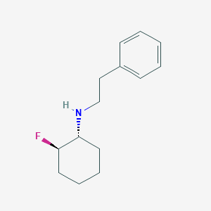 molecular formula C14H20FN B1531750 (1R,2R)-2-fluoro-N-(2-phenylethyl)cyclohexan-1-amine CAS No. 1849541-27-0