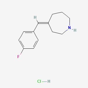 molecular formula C13H17ClFN B1531755 (4Z)-4-[(4-fluorophenyl)methylidene]azepane hydrochloride CAS No. 2098155-61-2