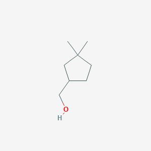 molecular formula C8H16O B15317556 (3,3-Dimethylcyclopentyl)methanol 