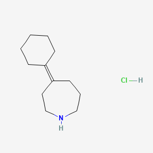 molecular formula C12H22ClN B1531756 4-Cyclohexylideneazepane hydrochloride CAS No. 2097968-46-0