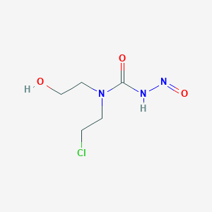 molecular formula C5H10ClN3O3 B153176 N-Hydroxyethyl-N-chloroethylnitrosourea CAS No. 128202-04-0