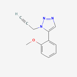 molecular formula C12H11N3O B1531762 5-(2-methoxyphenyl)-1-(prop-2-yn-1-yl)-1H-1,2,3-triazole CAS No. 2097951-69-2